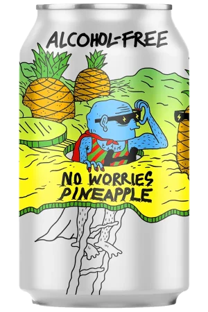 Lervig No Worries Pineapple 0% 33cl - Beer - Matsons