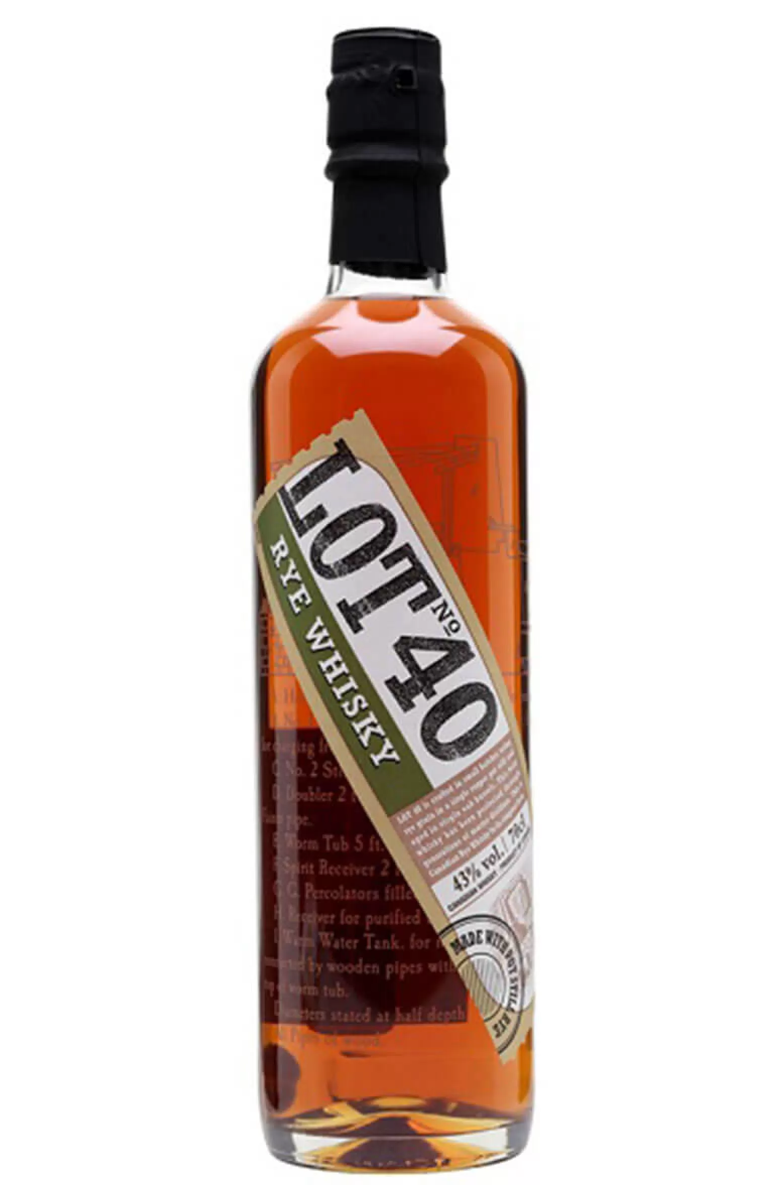Lot-40-ryewhisky-1552x2352 Lot No. 40 Rye Whisky 70cl - Spirit - Matsons